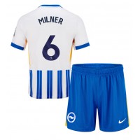 Brighton James Milner #6 Domáci Detský futbalový dres 2024-25 Krátky Rukáv (+ trenírky)